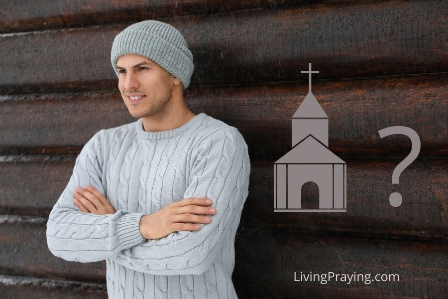 wearing a hat in church