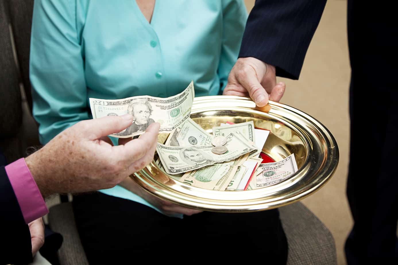 churches ask for money
