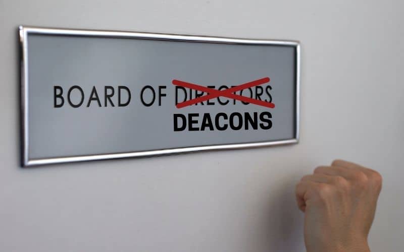 what does a church deacon do? not a board