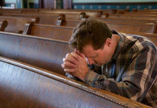 man learning how to pray for your adult children