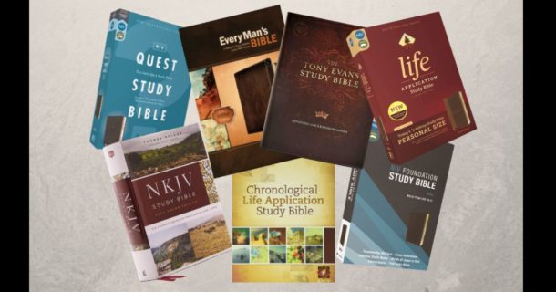 set of Best study Bibles for men