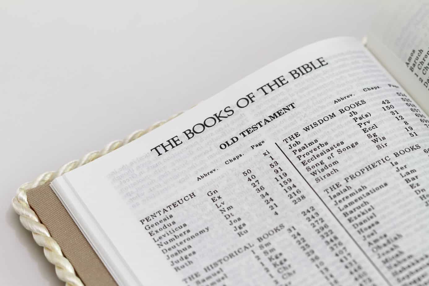 books of the Bible in order