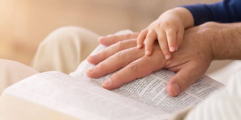 best daily devotionals for men - child hands