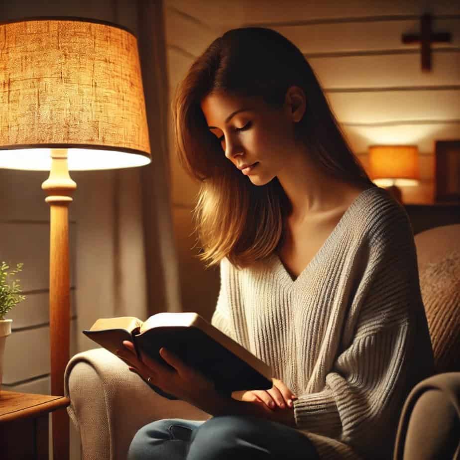 Our Righteousness In Christ -woman reading Bible