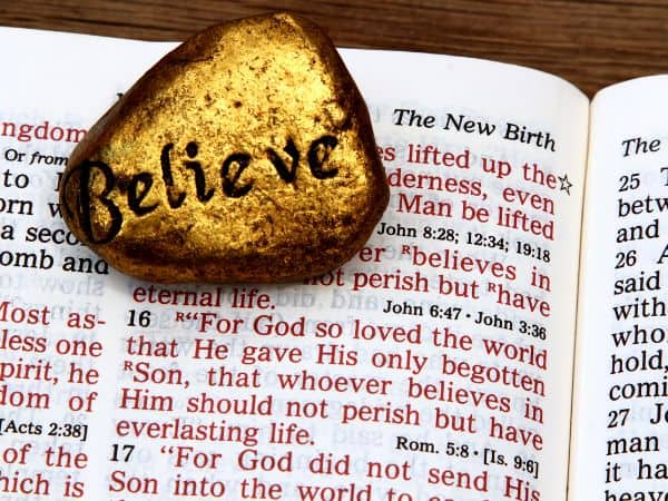 what does it mean to believe in Jesus