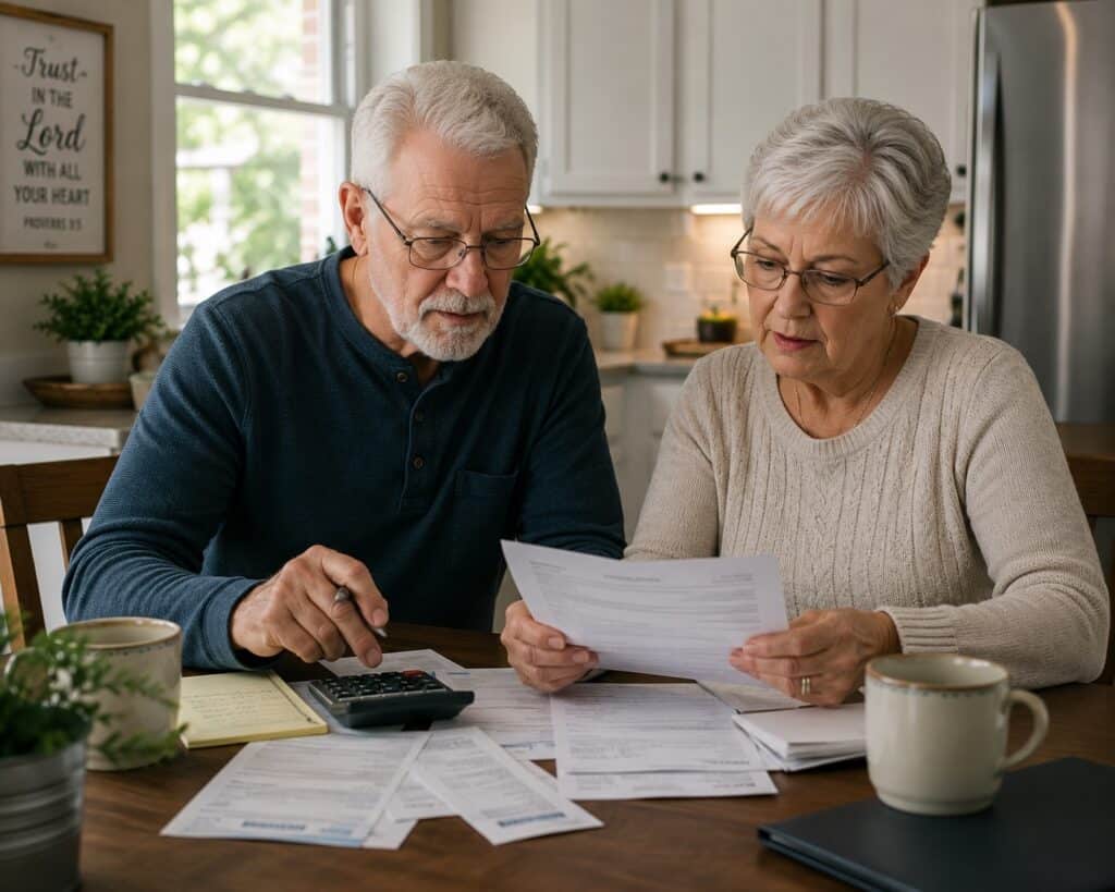 depression in retirement paying bils